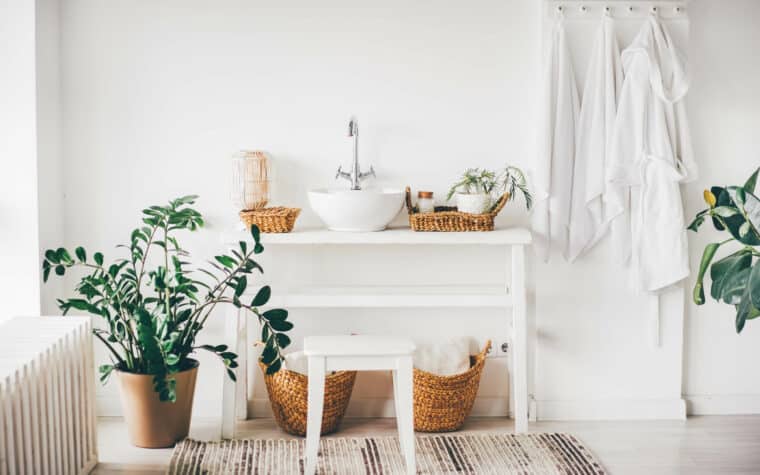 Salle de bain blanche