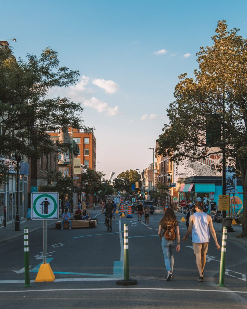 Rue piétonnière de Montréal