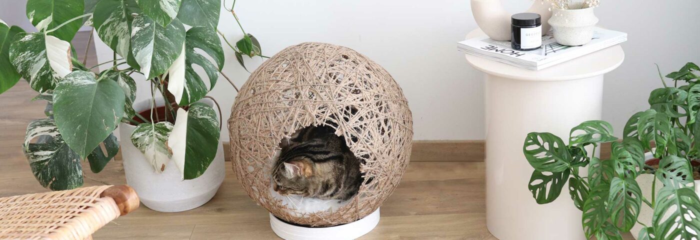 DIY : Maison boule pour chat