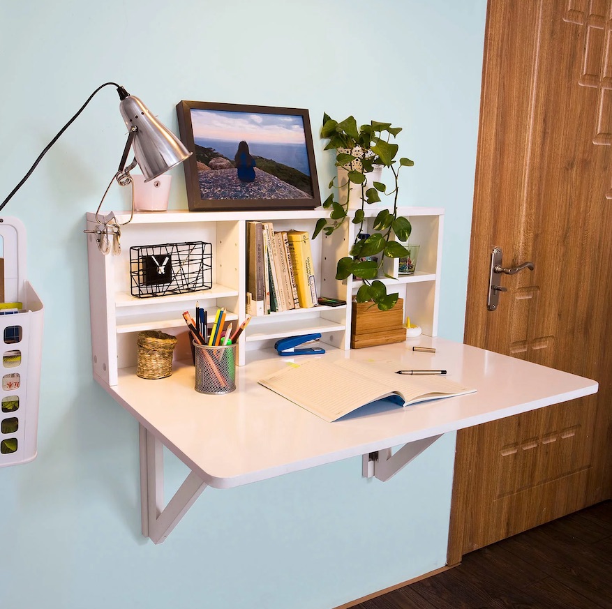 Bureau secrétaire avec plateau rabattable