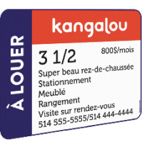 Affiche à louer Kangalou