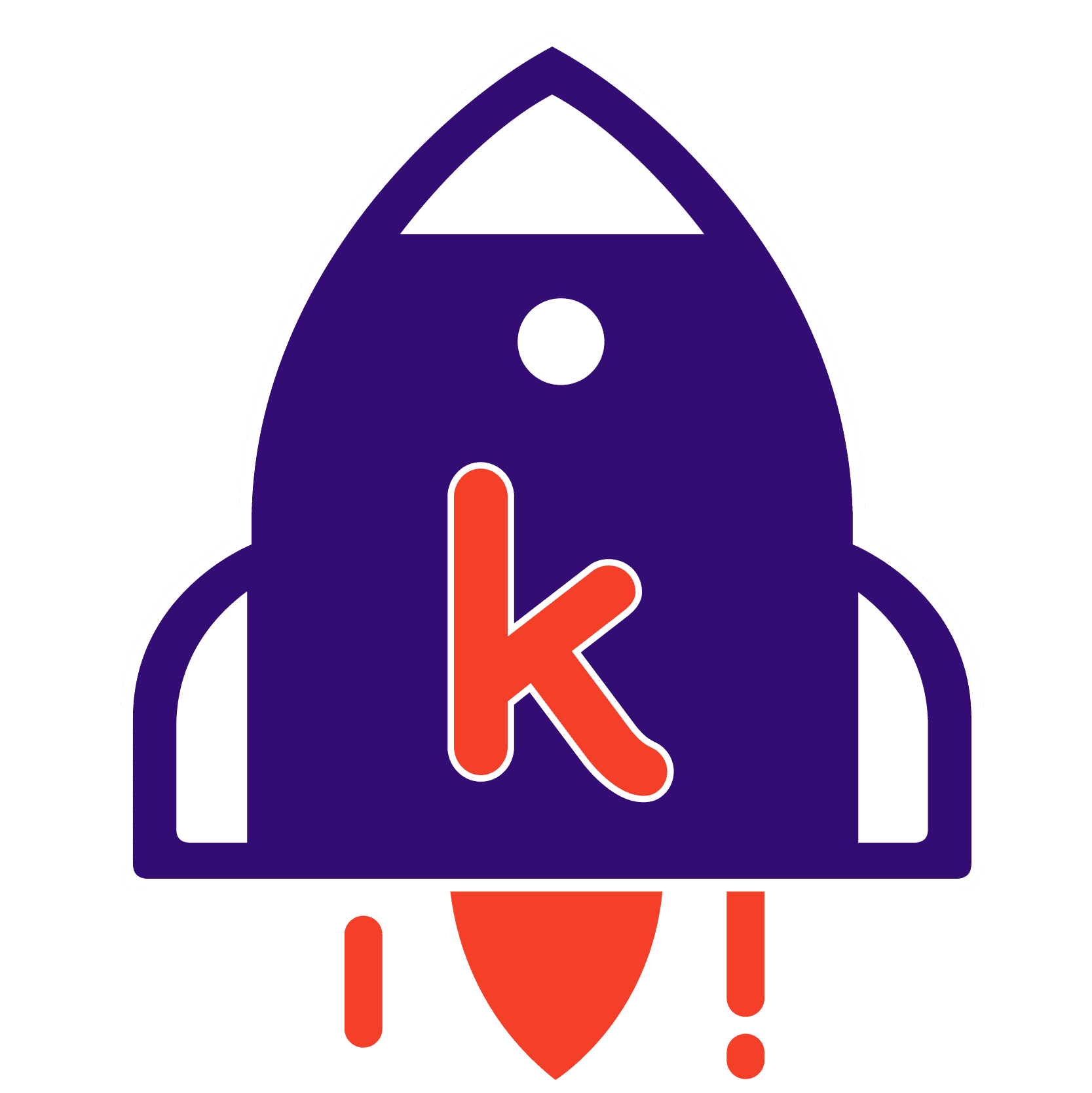 Fusée avec logo Kangalou